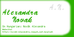 alexandra novak business card